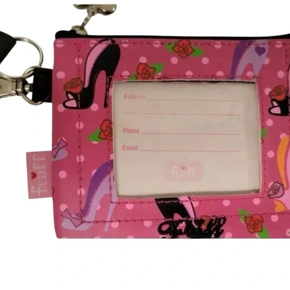 MISS FLUFF Stiletto Shoes Coin Purse Wristlet NEW WITHOUT TAG - Picture 2 of 5